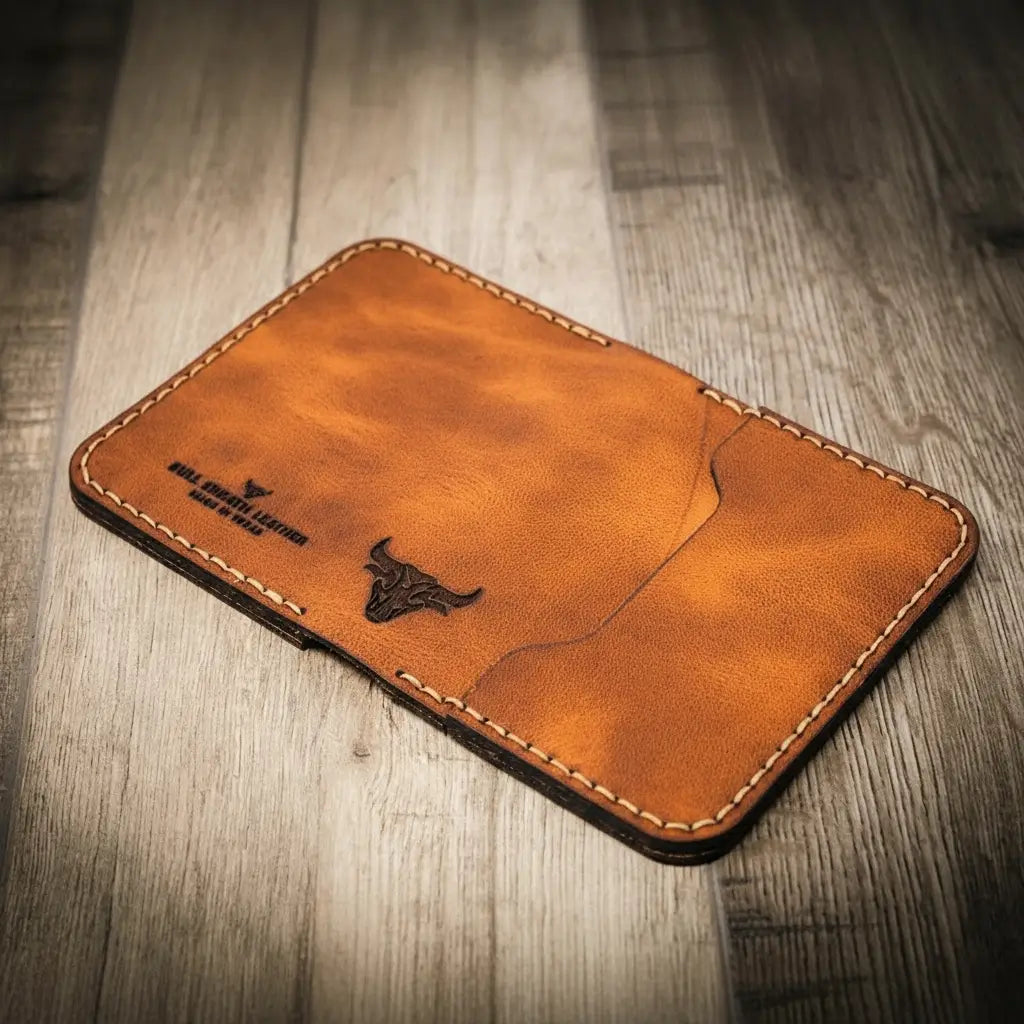 The Georgetown Minimalist Wallet in Chestnut Brown