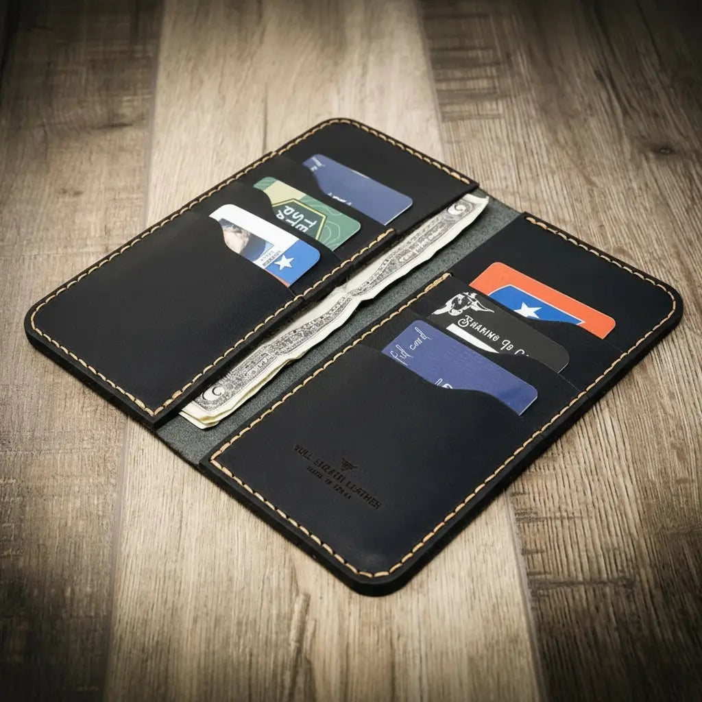 The Houstonian Long Wallet - Black