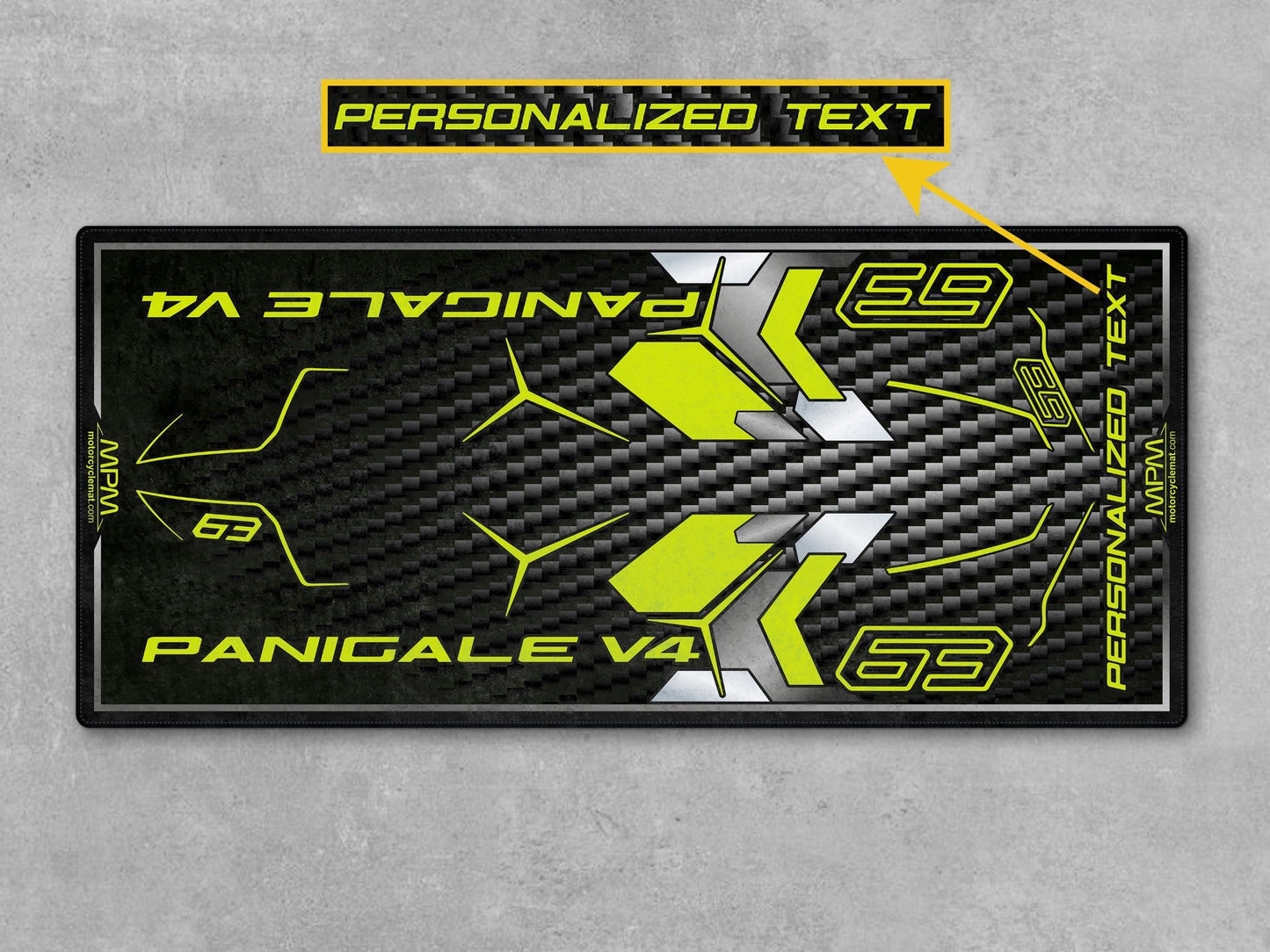 MPM Motorcycle Mat for Ducati Panigale V4 Lamborghini - MM4200