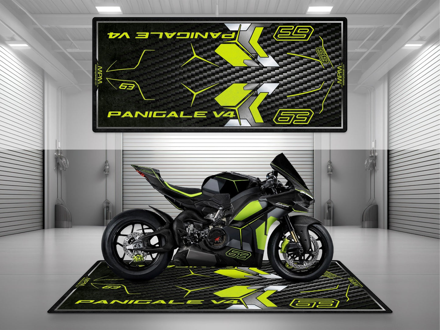 MPM Motorcycle Mat for Ducati Panigale V4 Lamborghini - MM4200