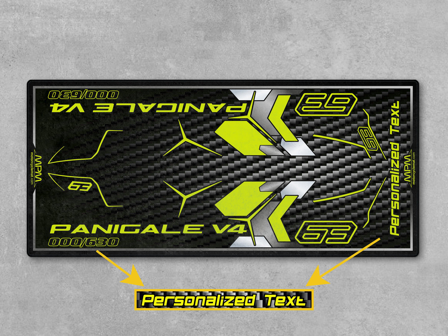 MPM Motorcycle Mat for Ducati Panigale V4 Lamborghini - MM4200