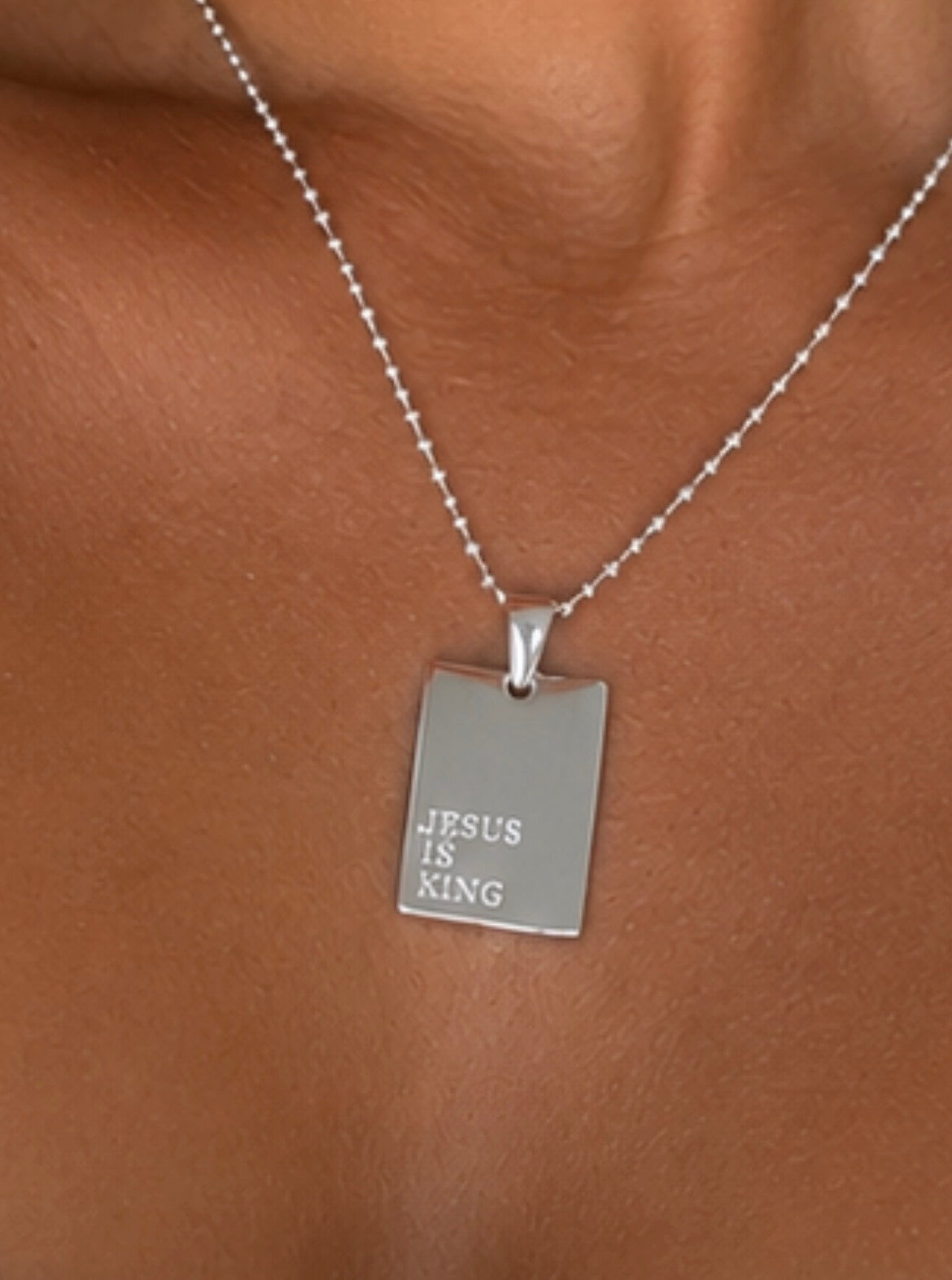 JESUS IS KING 18K PENDANT NECKLACE- PRESALE