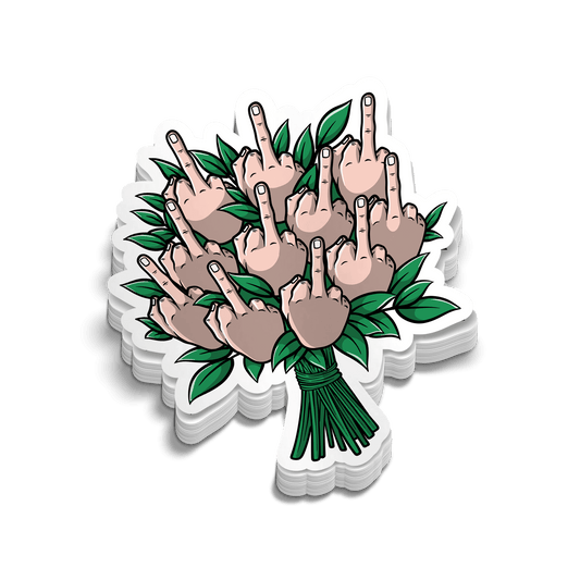 Bouquet - Hard Hat Decal
