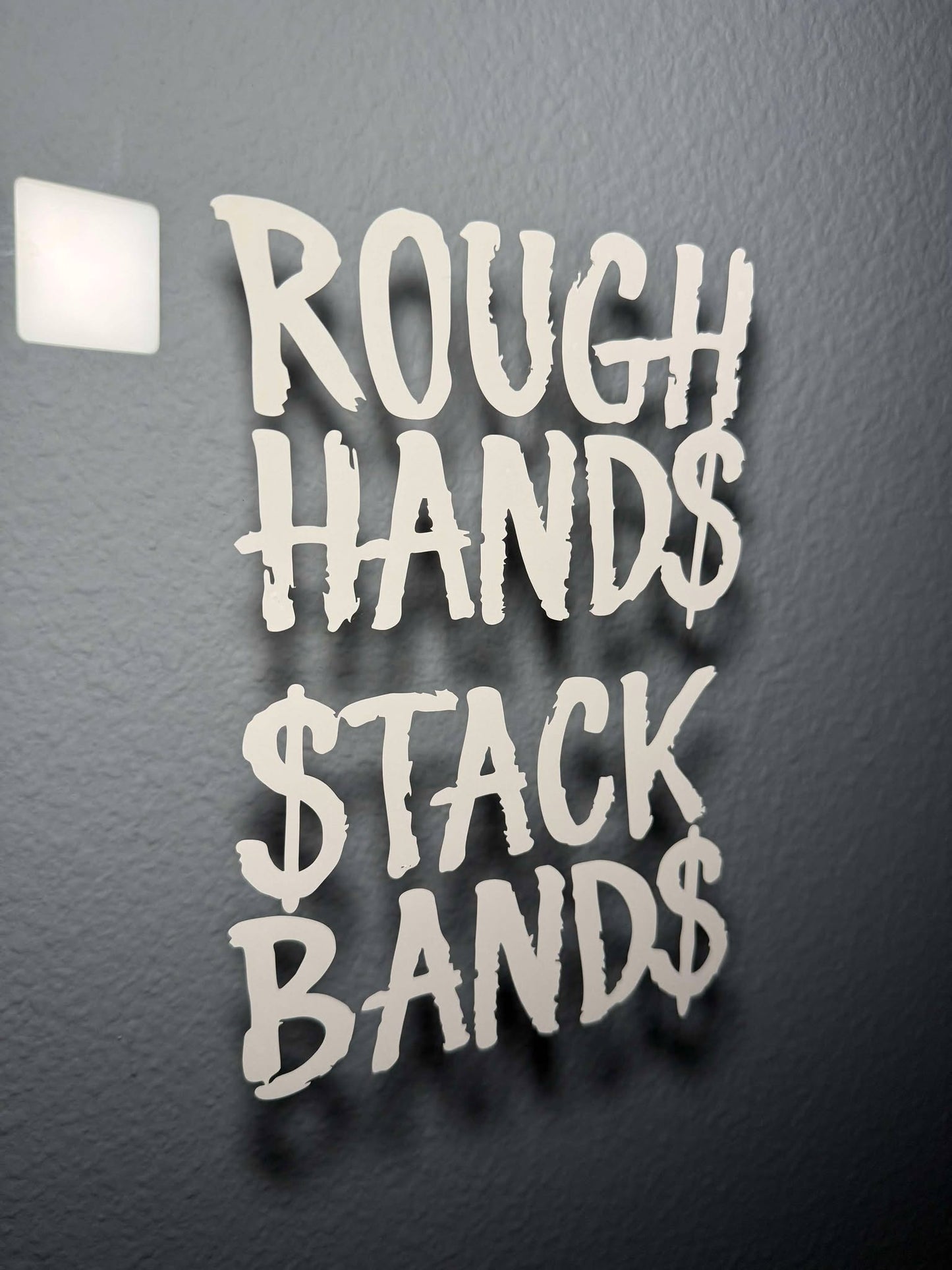 Rough Hands Stack Bands Decal
