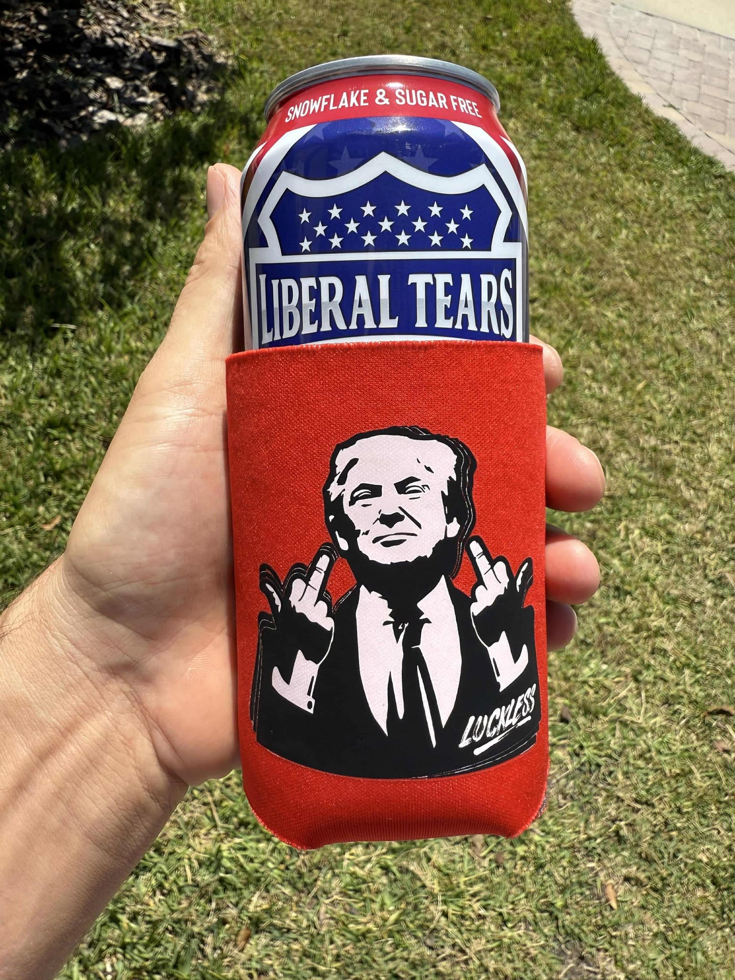 Middle Fingers 12oz Koozie Americana