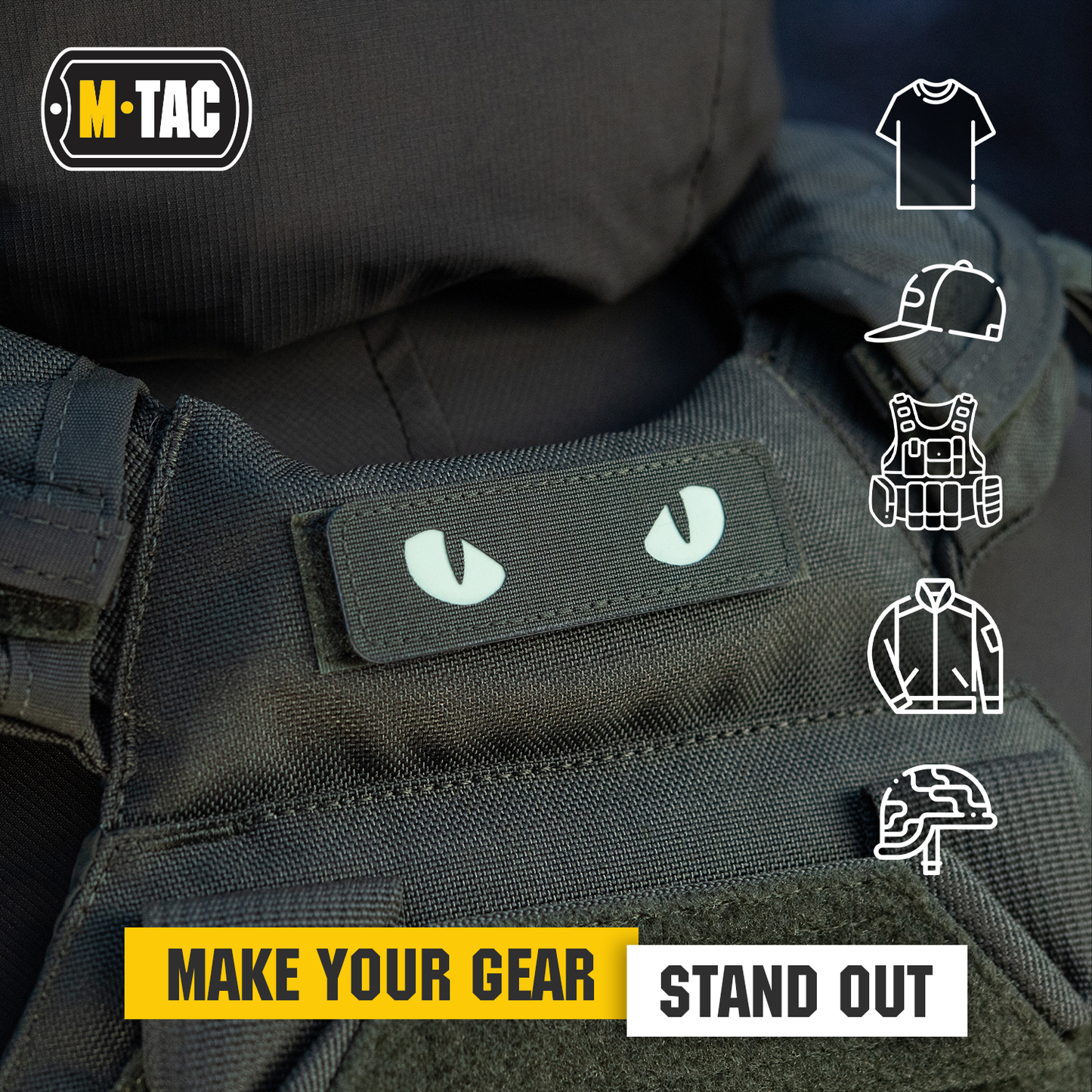 M-Tac Patch Cat Eyes Laser Cut