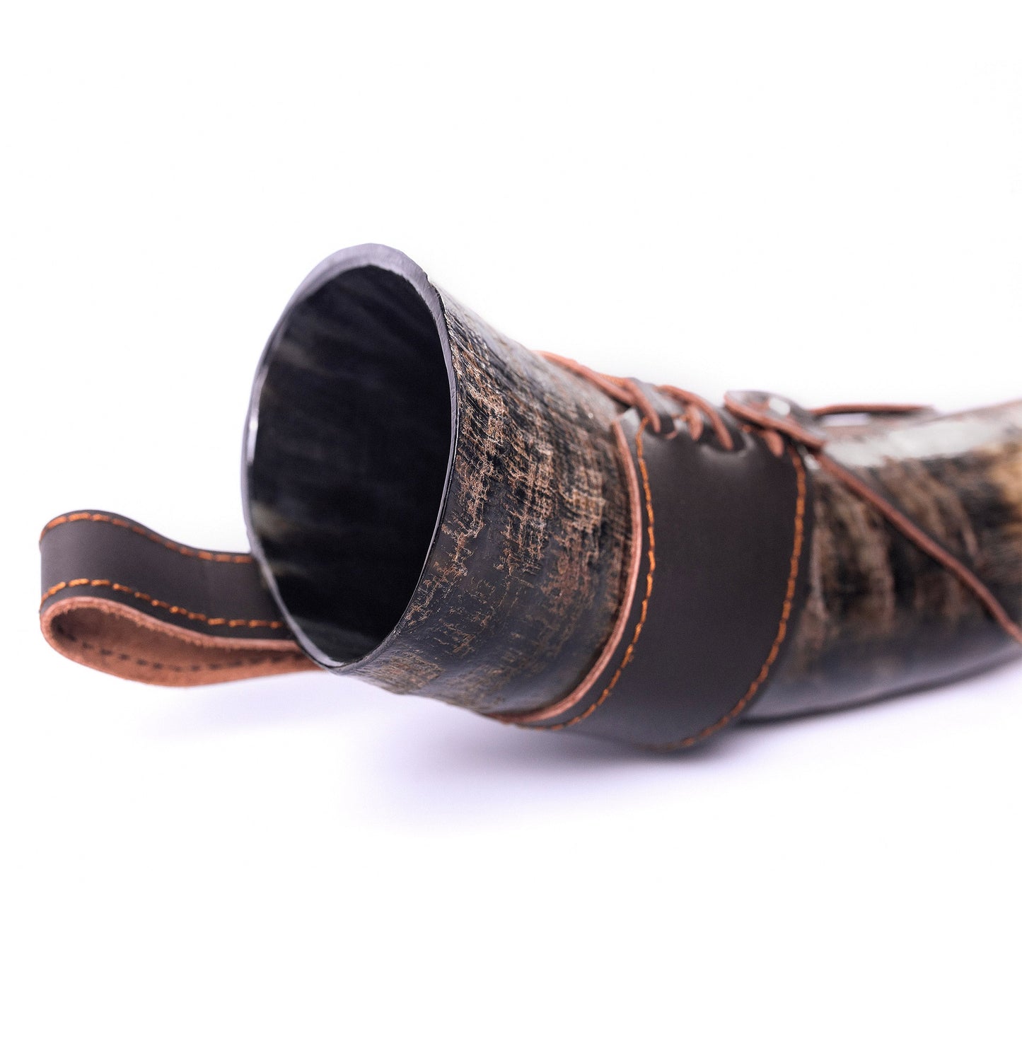 Drinking Horn with Leather Holster | "The Journeyman"
