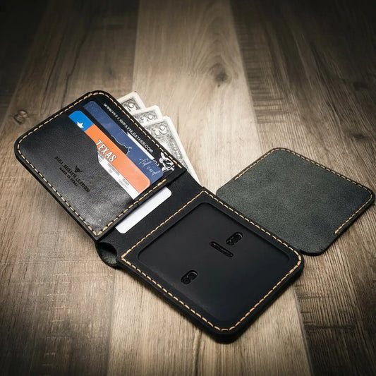 Badge Bifold Wallet - Black
