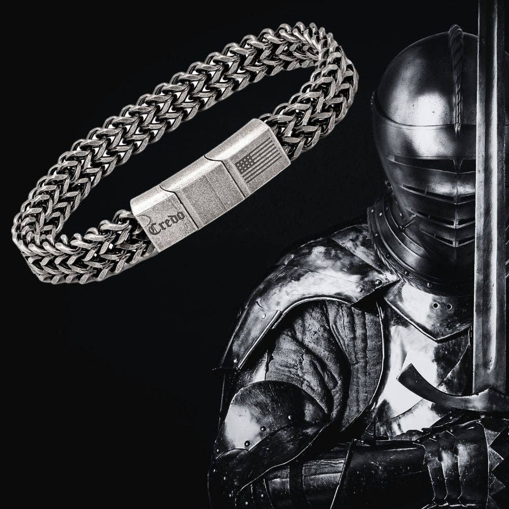 The Hero Company- Knight's Creed BELIEVE Credo Bracelet: Helps Pair Veterans with Service or Shelter Dogs