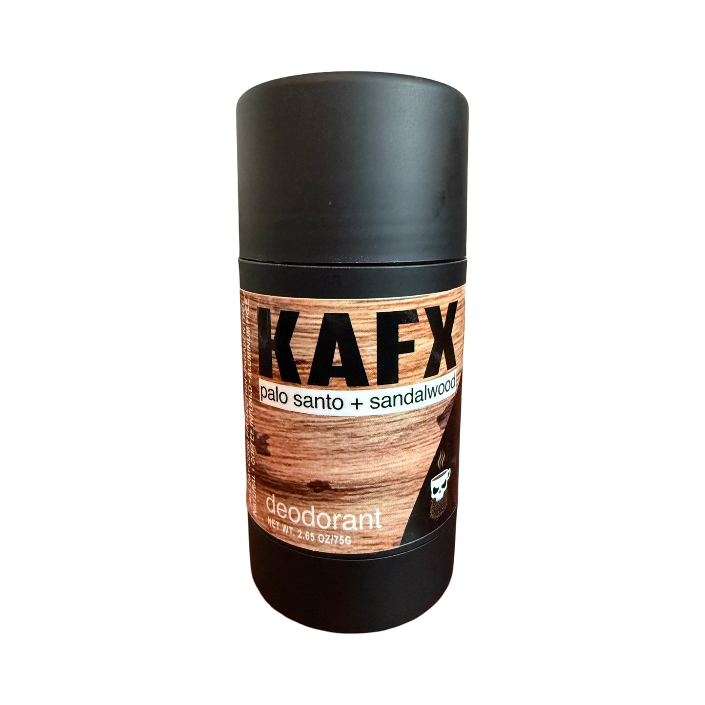 Palo Santo + Sandalwood Coffee-Infused Natural Deodorant – Rustic & Woodsy