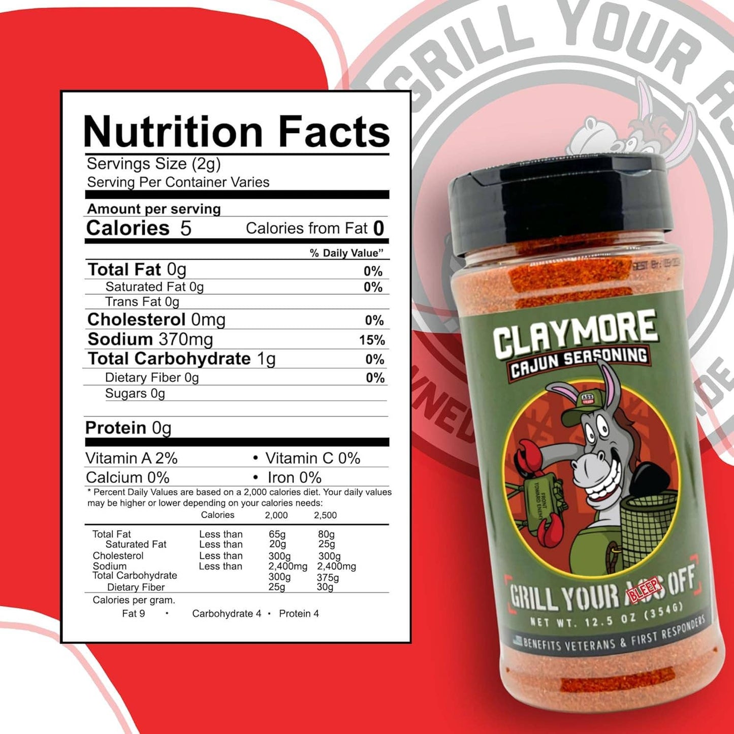 Claymore Cajun Seasoning™ – Bold Flavor for Seafood, Grill