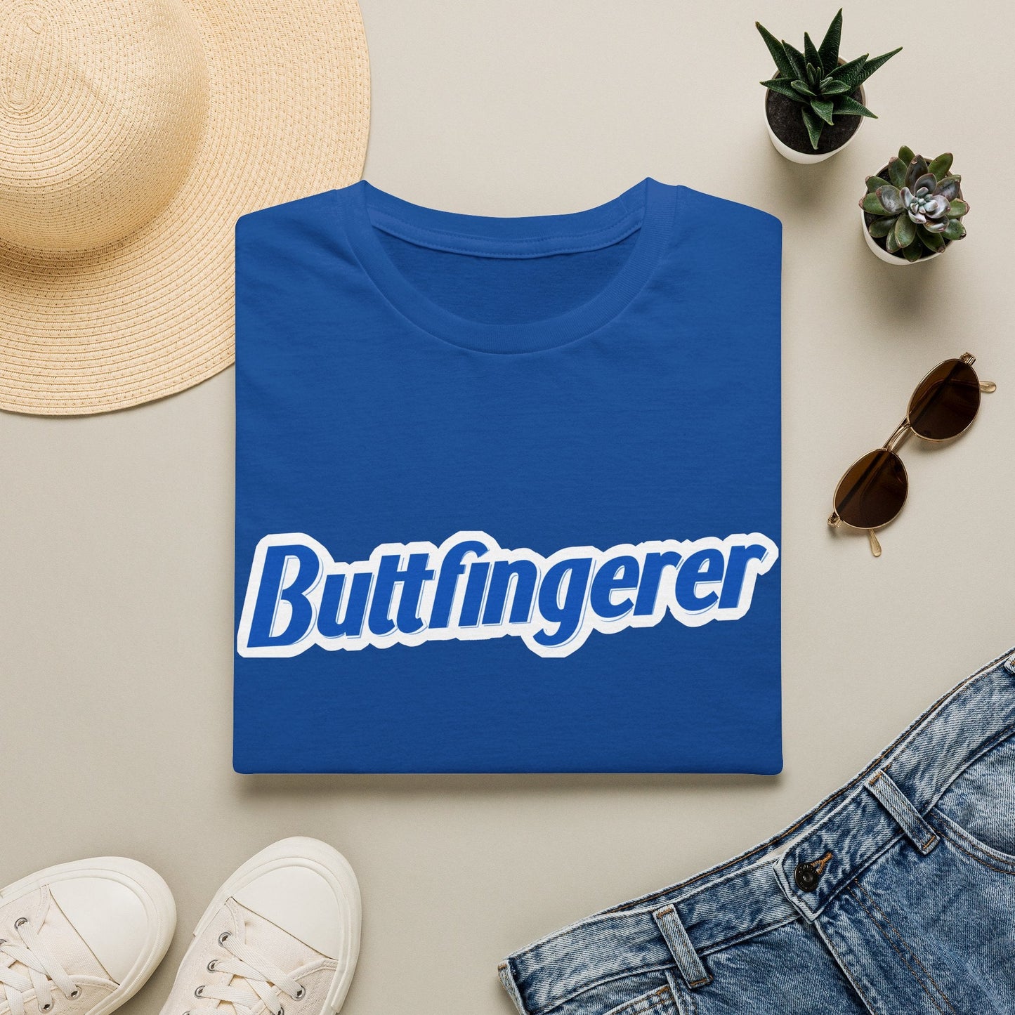 Buttfingerer T-Shirt — Funny Retro Script Tee for Sarcastic Humor Gifts
