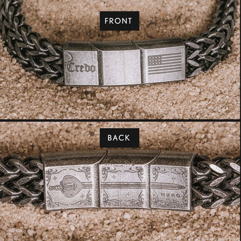 The Hero Company- Knight's Creed BELIEVE Credo Bracelet: Helps Pair Veterans with Service or Shelter Dogs