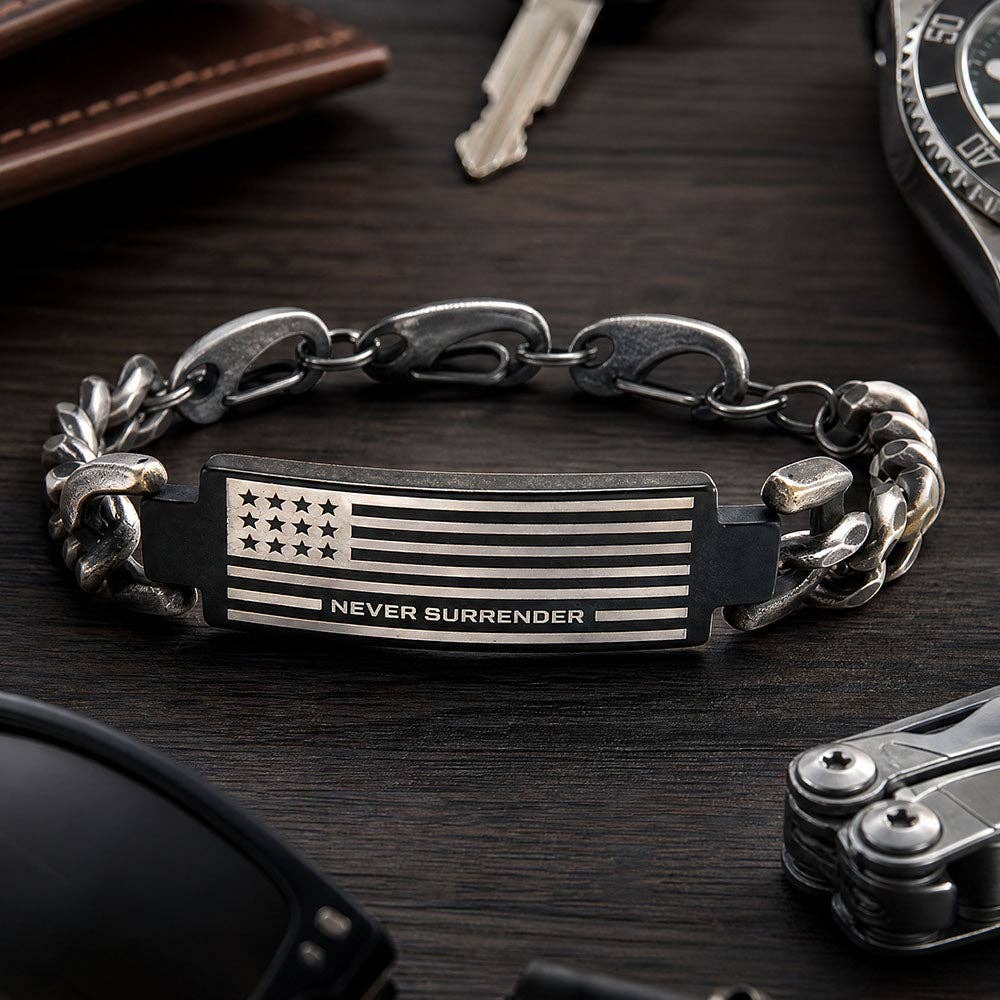 Never Surrender - Defenders of Freedom Bracelet -Faire