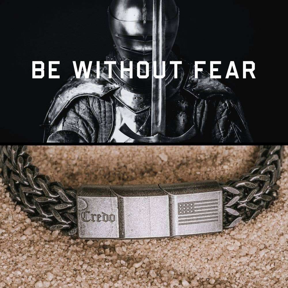 The Hero Company- Knight's Creed BELIEVE Credo Bracelet: Helps Pair Veterans with Service or Shelter Dogs