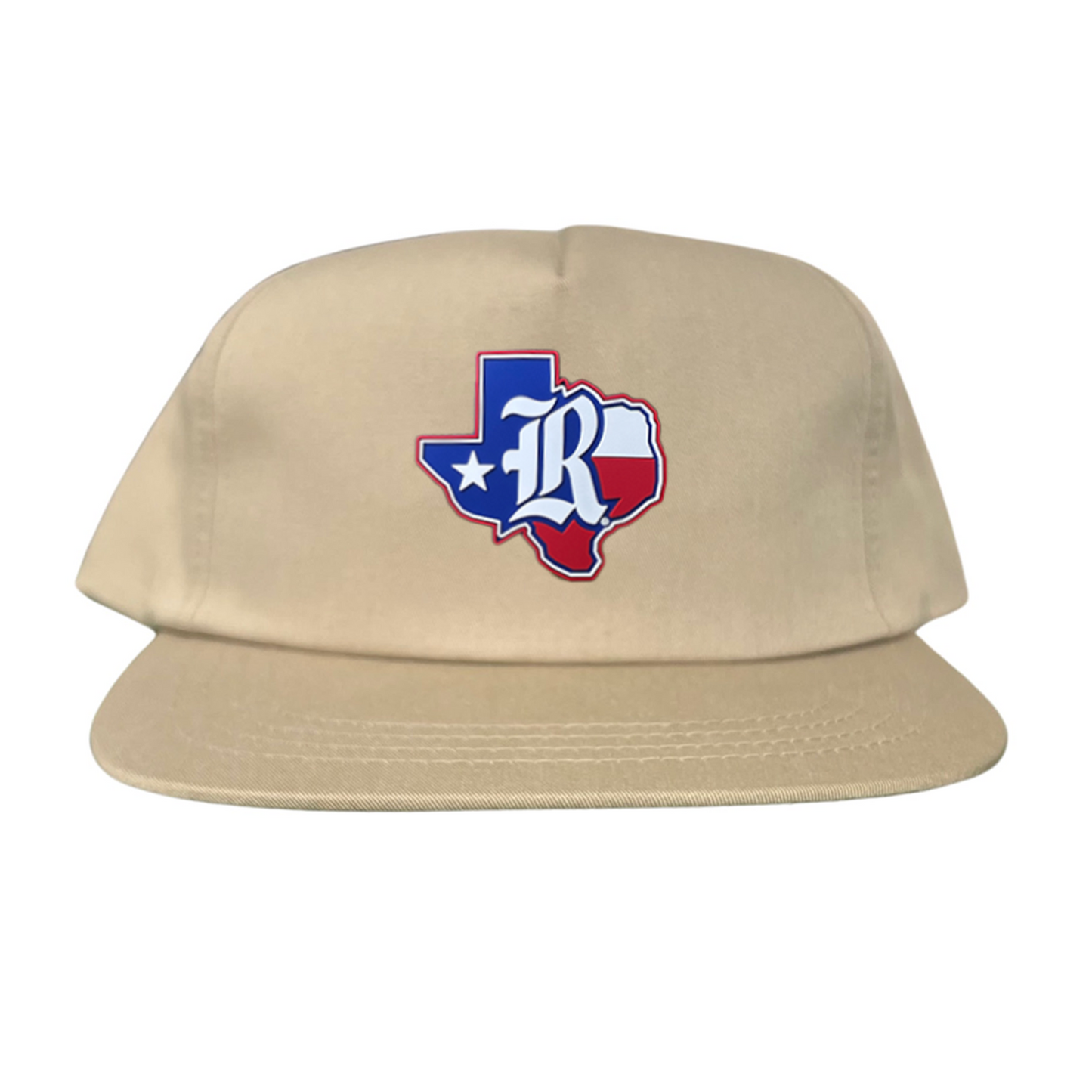 Rice University Old R State of Texas with Flag  Rubber Patch / Hats / 251 / Rice056 / MM
