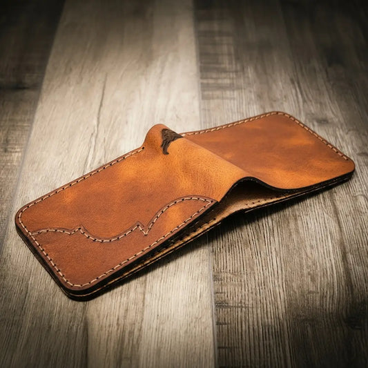 Western Bifold Wallet -  Chestnut Brown