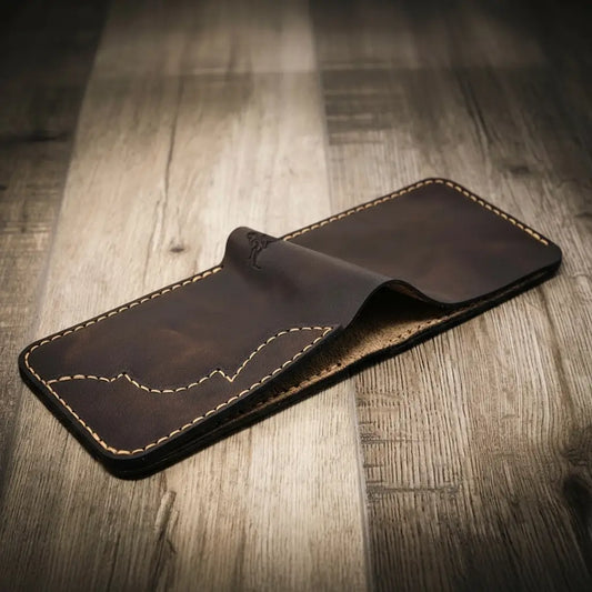Western Bifold Wallet - Walnut Brown