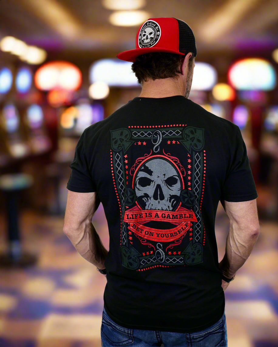 The "Gambler" Black Tee