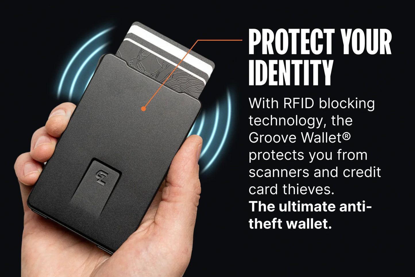 Groove Life  Classic Groove Wallet® - Midnight Black