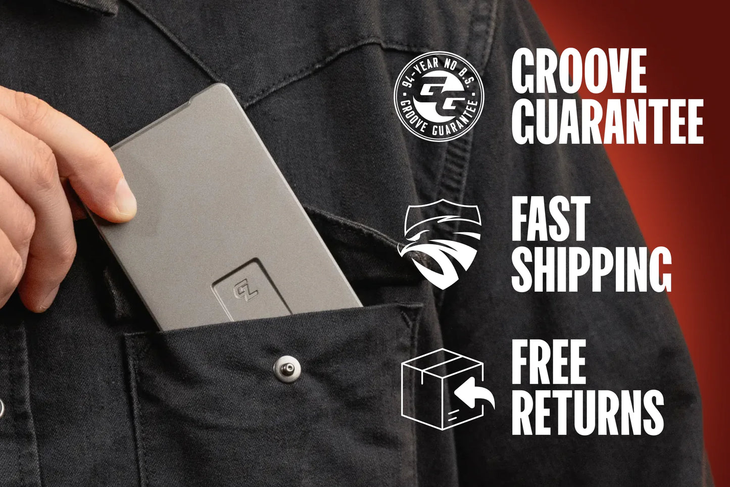 Groove Life  Classic Groove Wallet® - Midnight Black