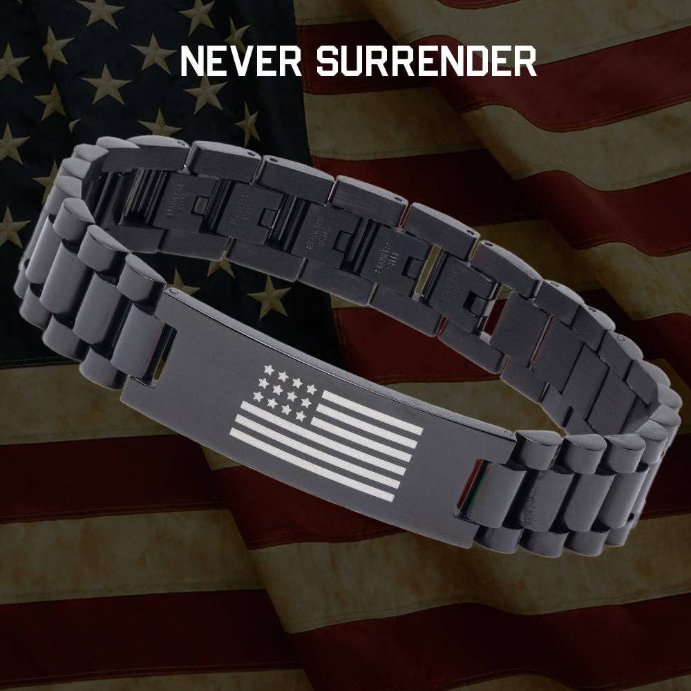 Never Surrender Patriot Bracelet: Helps Pair Veterans With A Service Dog Or Shelter Dog -Faire