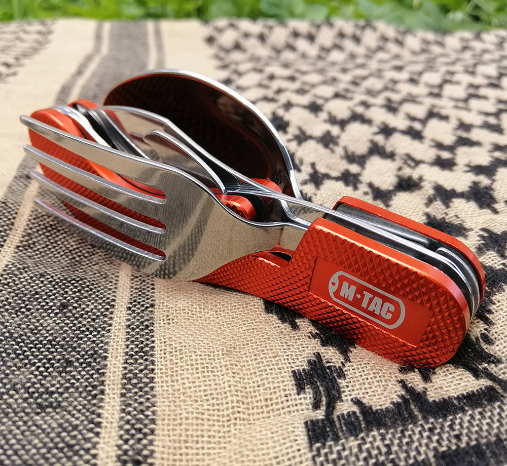 M-Tac Folding Two-Piece Cutlery Set