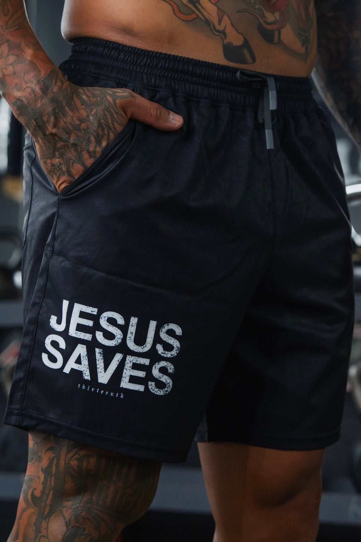 Men's Standard Performance Shorts | 5.5"- Jesus Saves