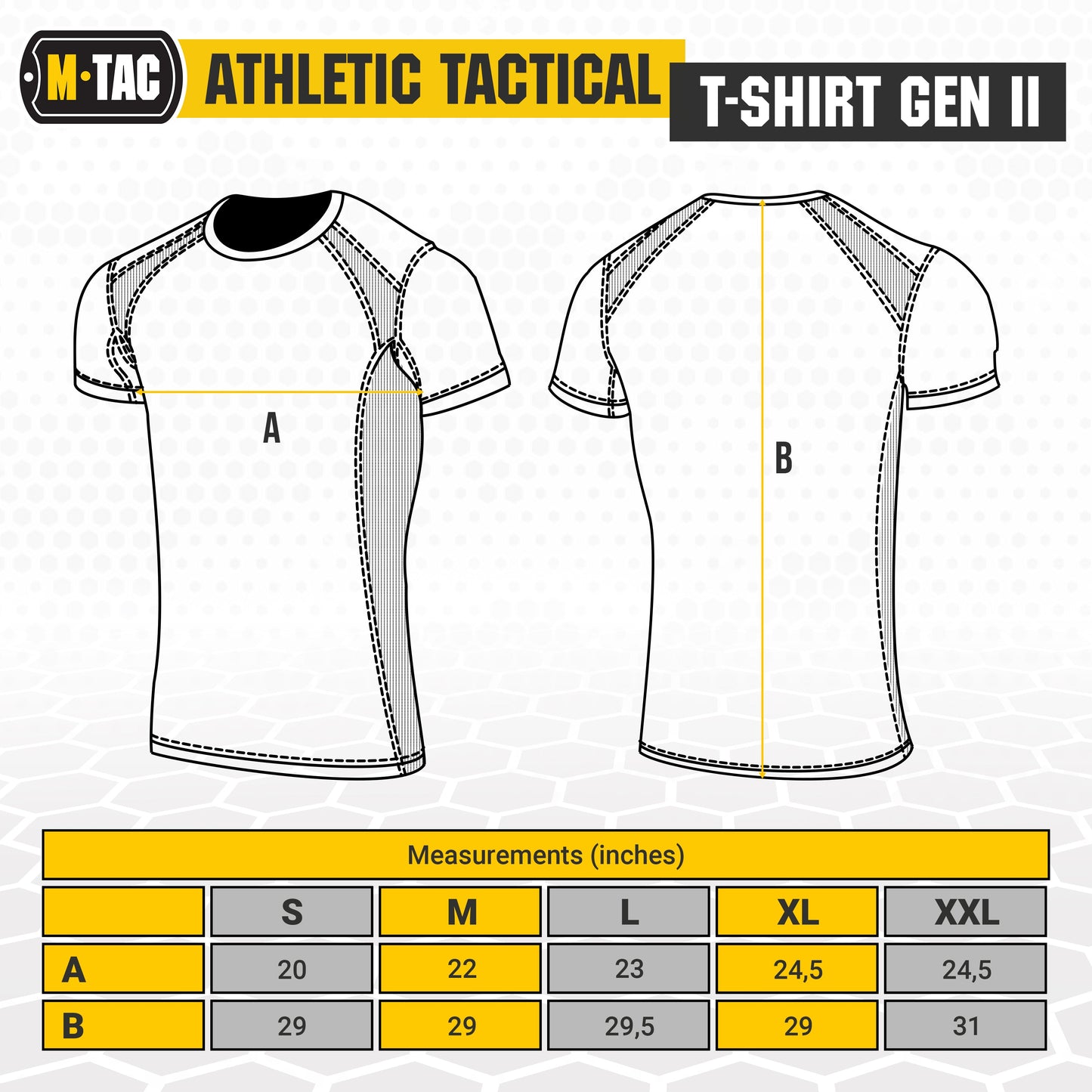 M-Tac T-Shirt Athletic Tactical Gen II (Set of 3)