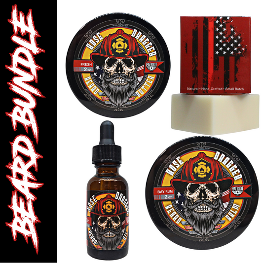 Hose Dragger Beard Bundle Balm/Butter/Oil/Natural Soap
