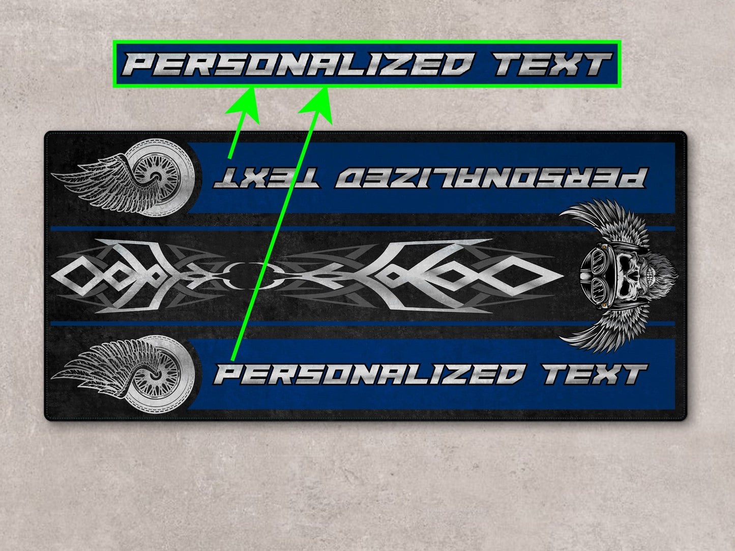 MPM Motorcycle Mat for Cruiser Motorcycle "The Lord of Cool" - MM7308