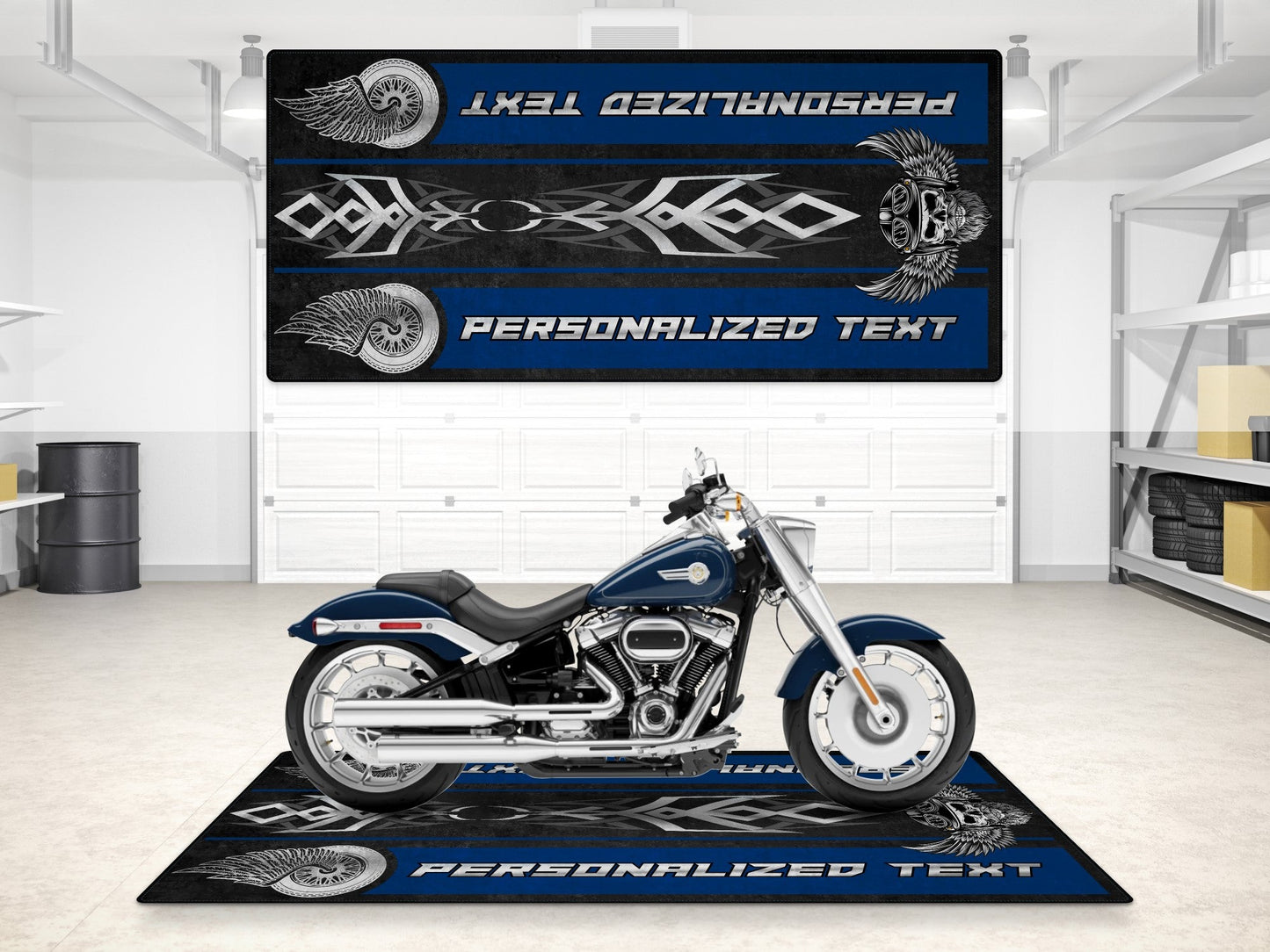MPM Motorcycle Mat for Cruiser Motorcycle "The Lord of Cool" - MM7308