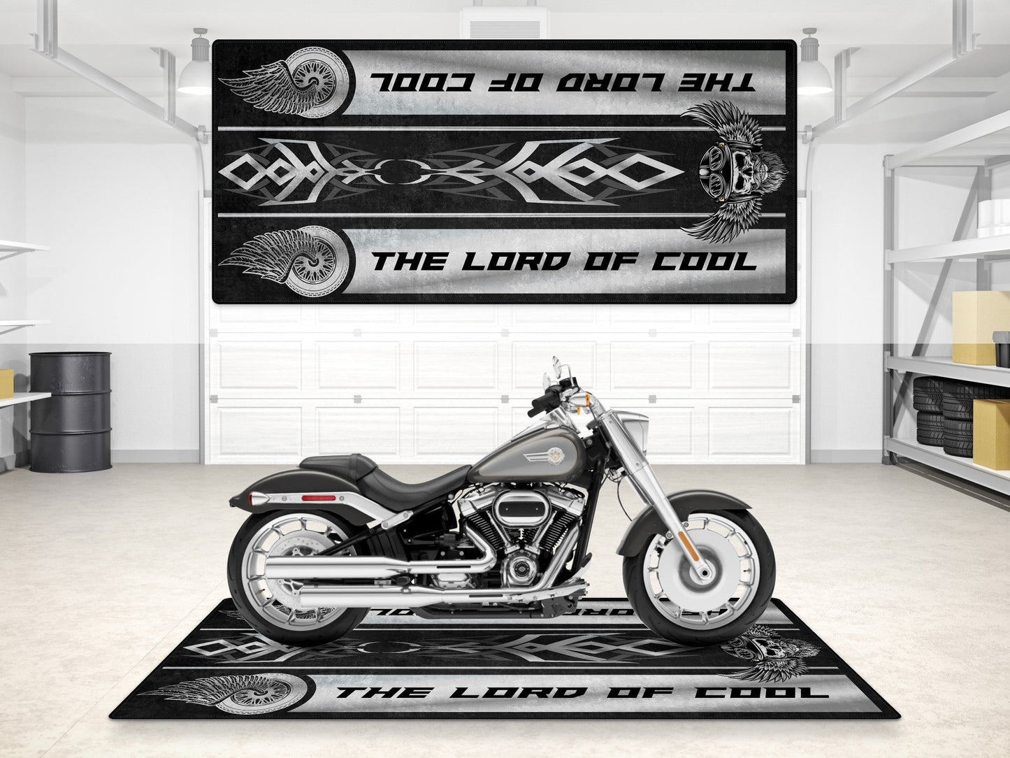 MPM Motorcycle Mat for Cruiser Motorcycle "The Lord of Cool" - MM7308