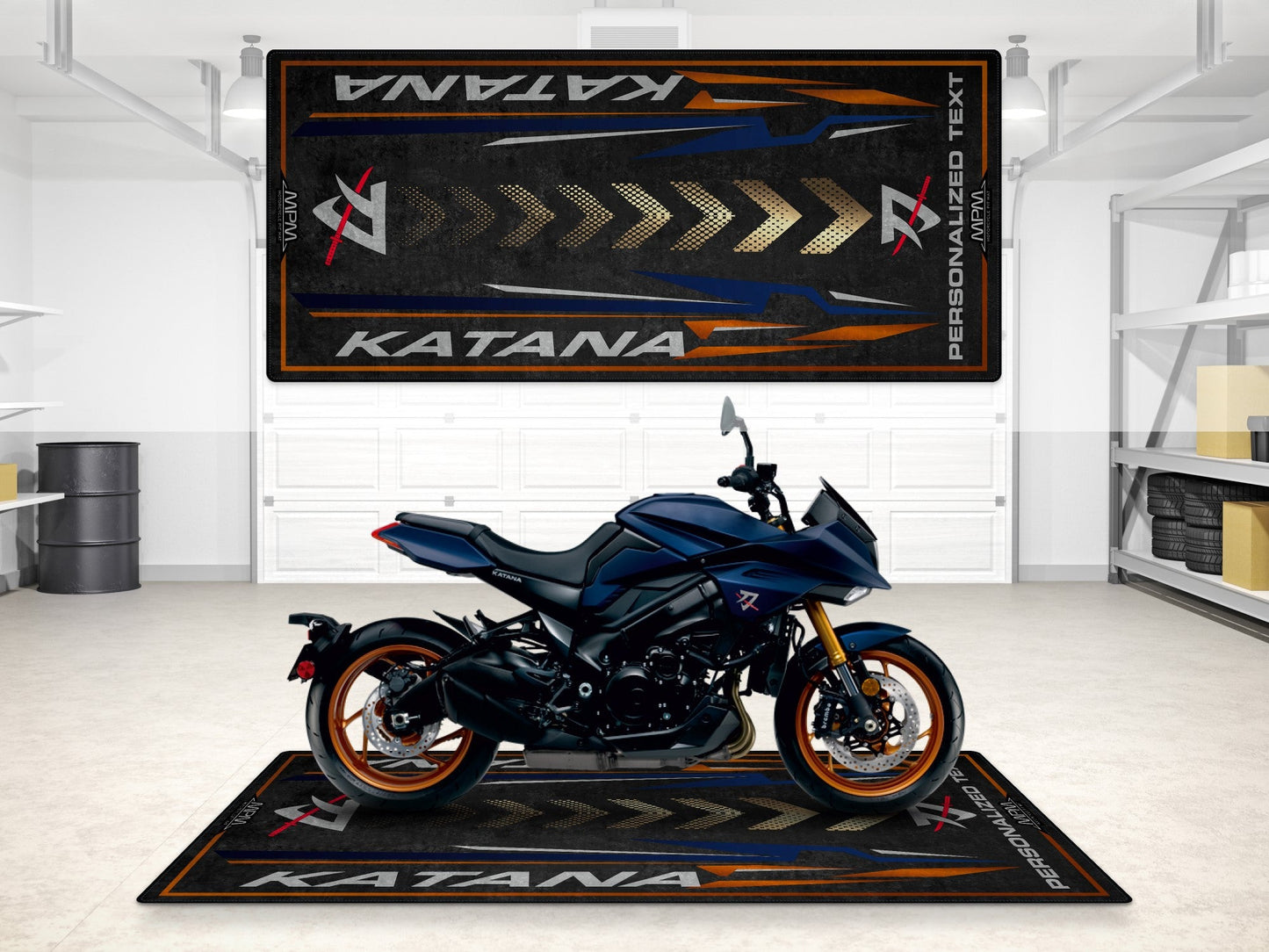 MPM Motorcycle Mat for Suzuki Katana - MM7361