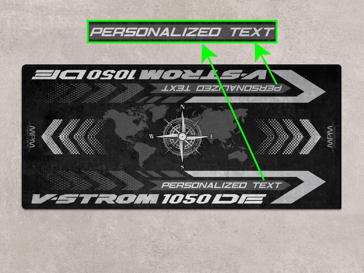 MPM Motorcycle Mat for Suzuki V-STROM 1050DE - MM7370