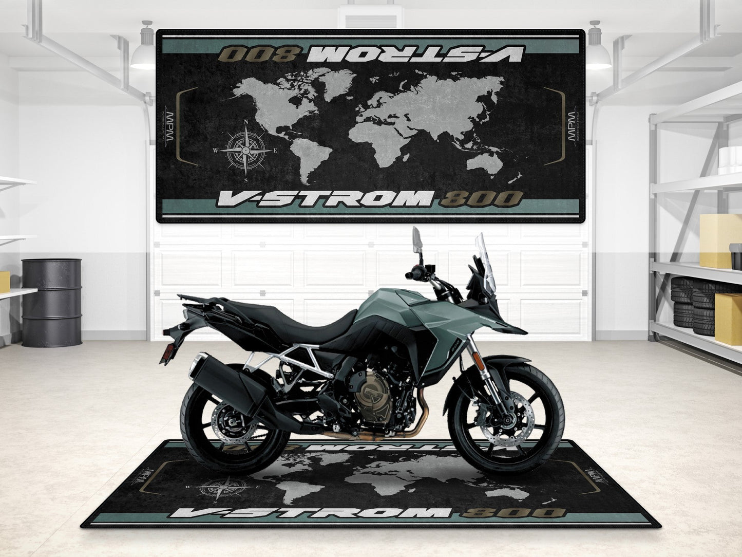 MPM Motorcycle Mat for Suzuki V-STROM 800 - MM7375