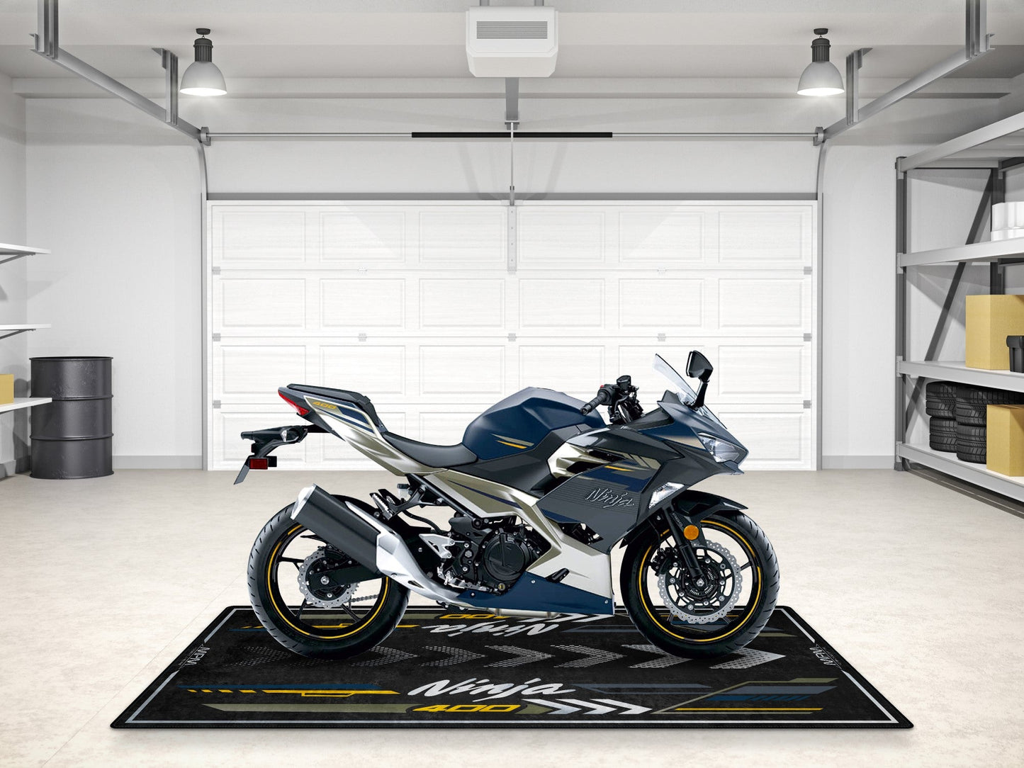 MPM Motorcycle Mat for Kawasaki Ninja 400 - MM7386