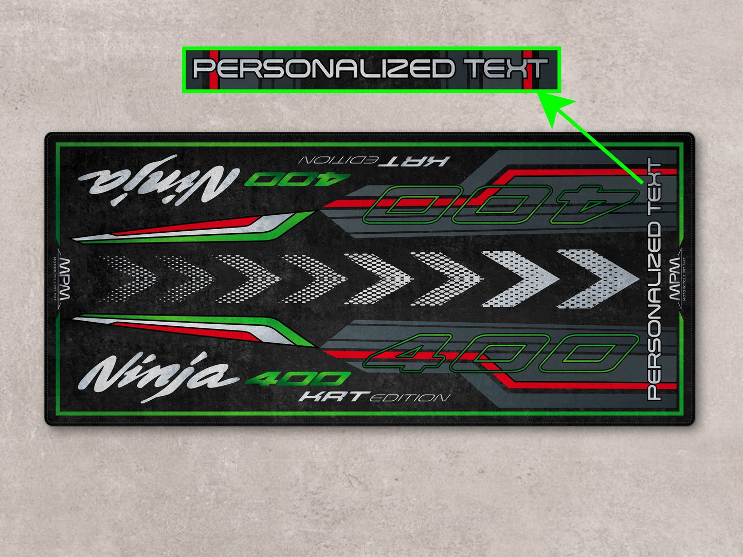 MPM Motorcycle Mat for Kawasaki Ninja 400 KRT Edition - MM7387