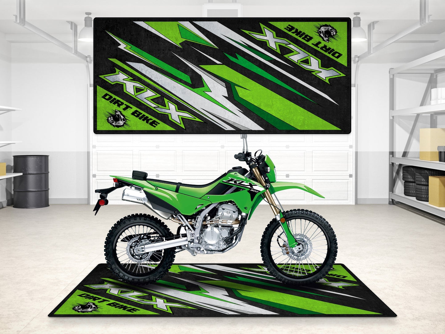 MPM Motorcycle Mat for Kawasaki KLX - MM7432