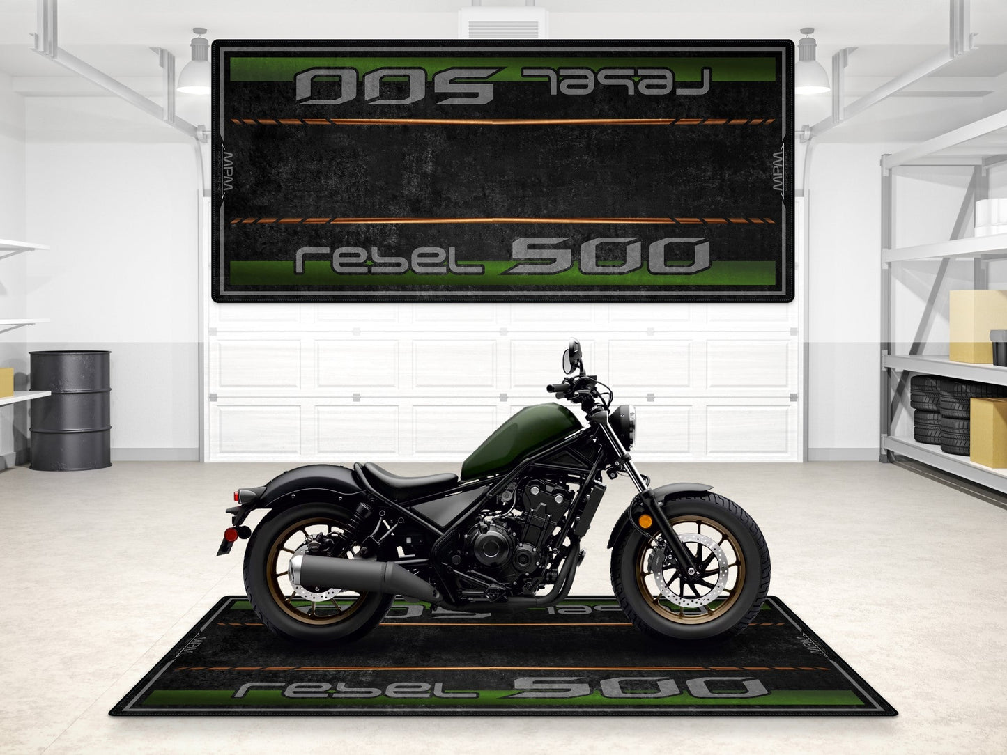 MPM Motorcycle Mat for Honda Rebel 500 - MM7439