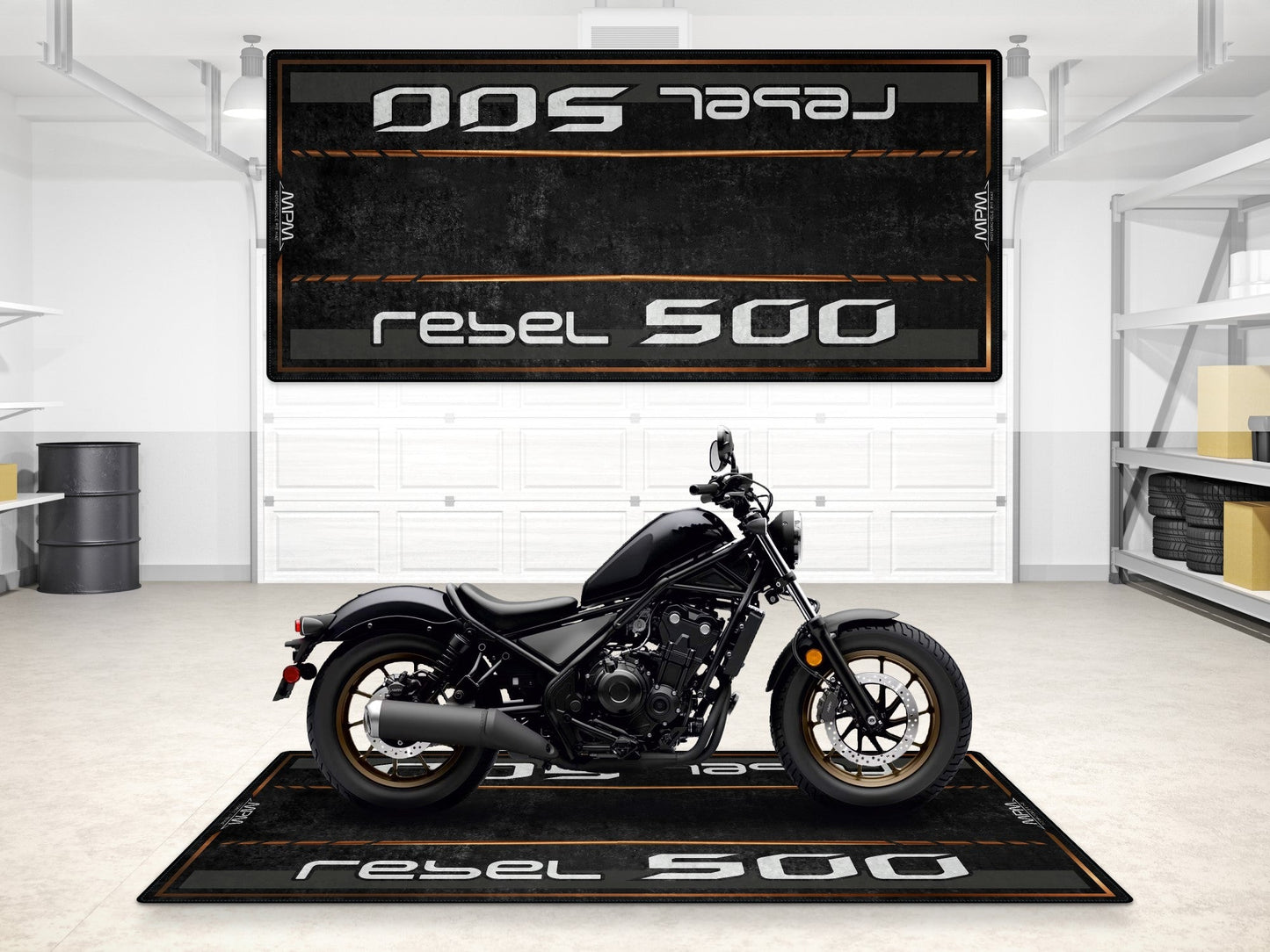 MPM Motorcycle Mat for Honda Rebel 500 - MM7439