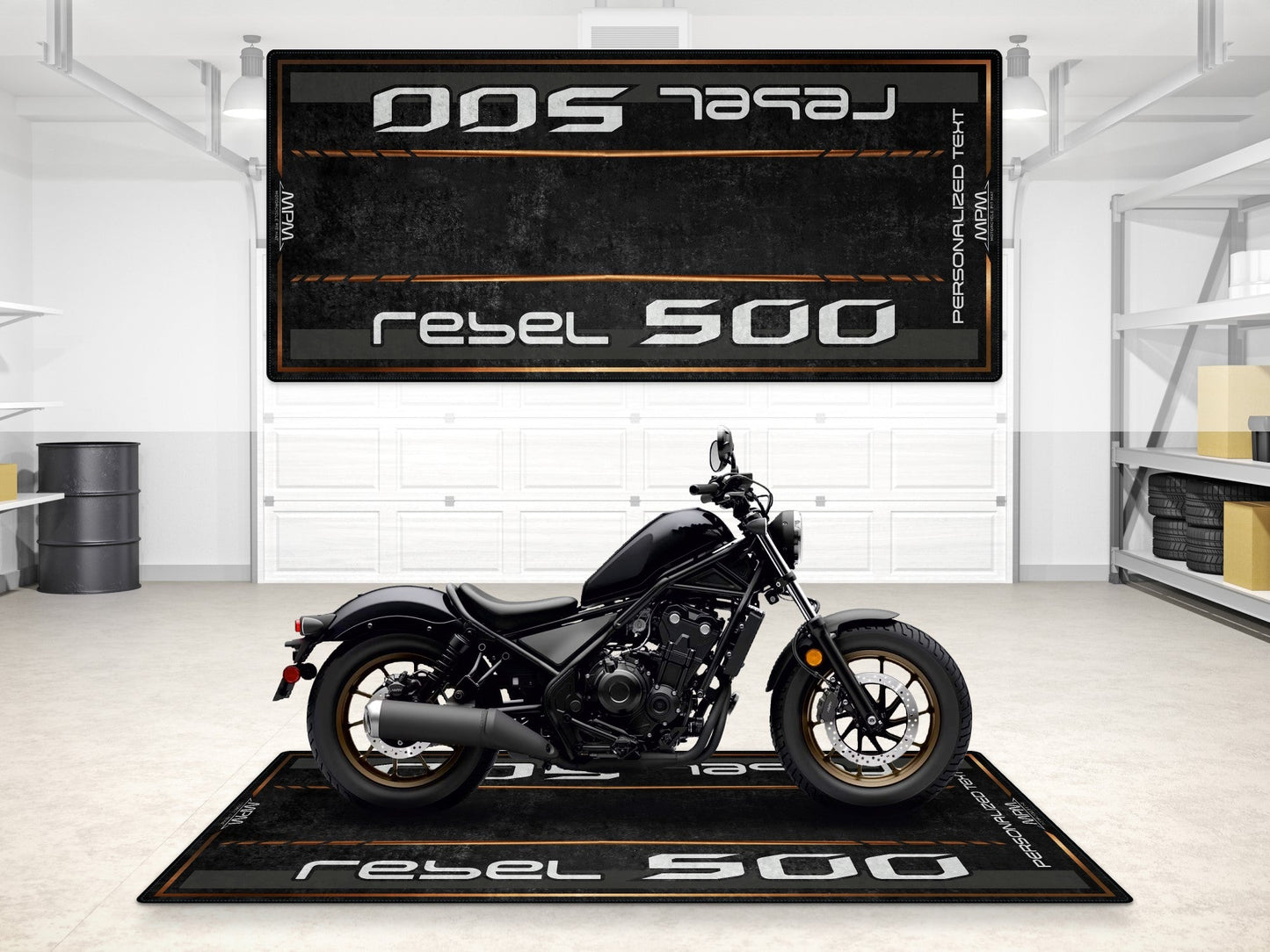 MPM Motorcycle Mat for Honda Rebel 500 - MM7439