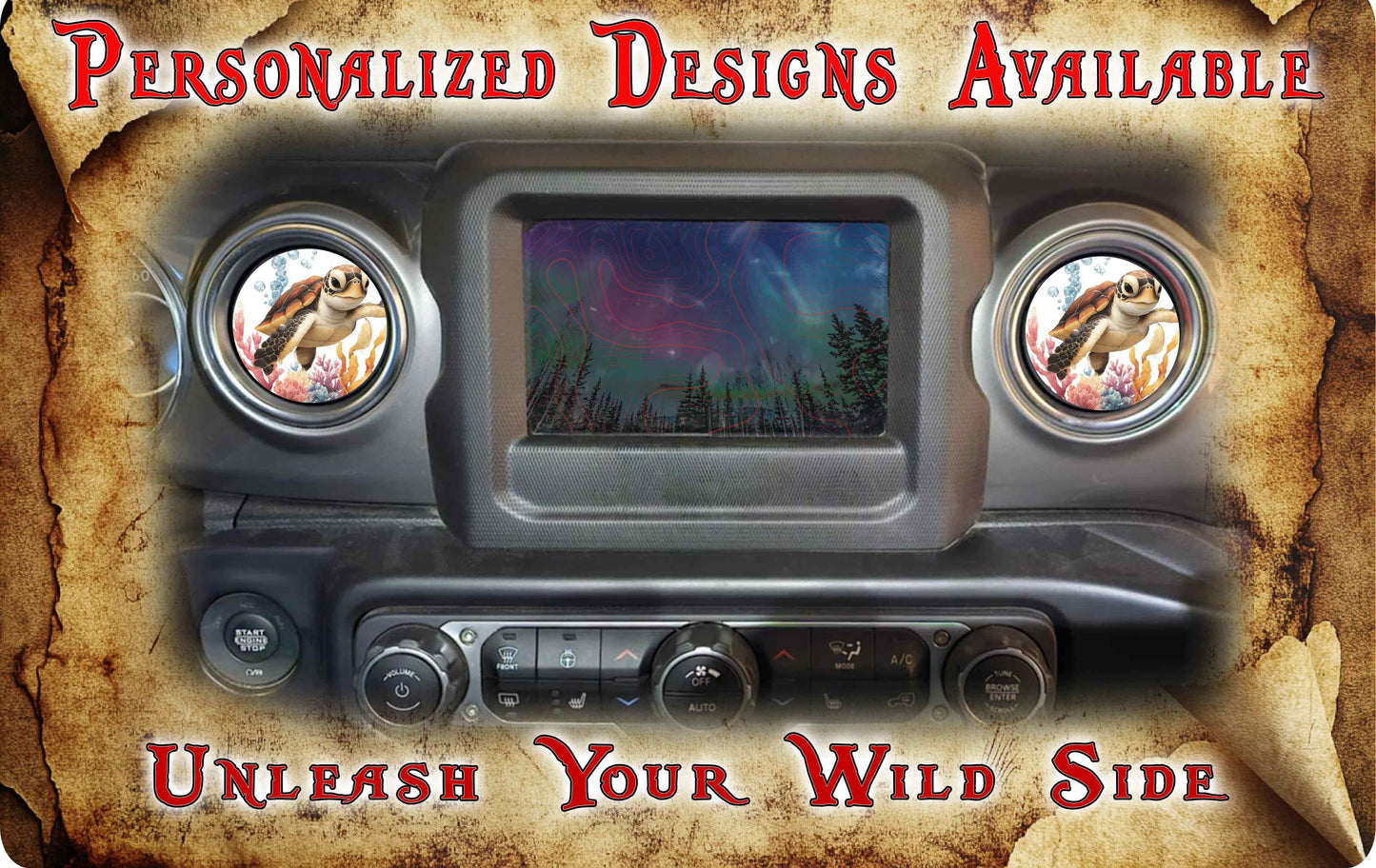 Steering wheel decal Sea turtle 234