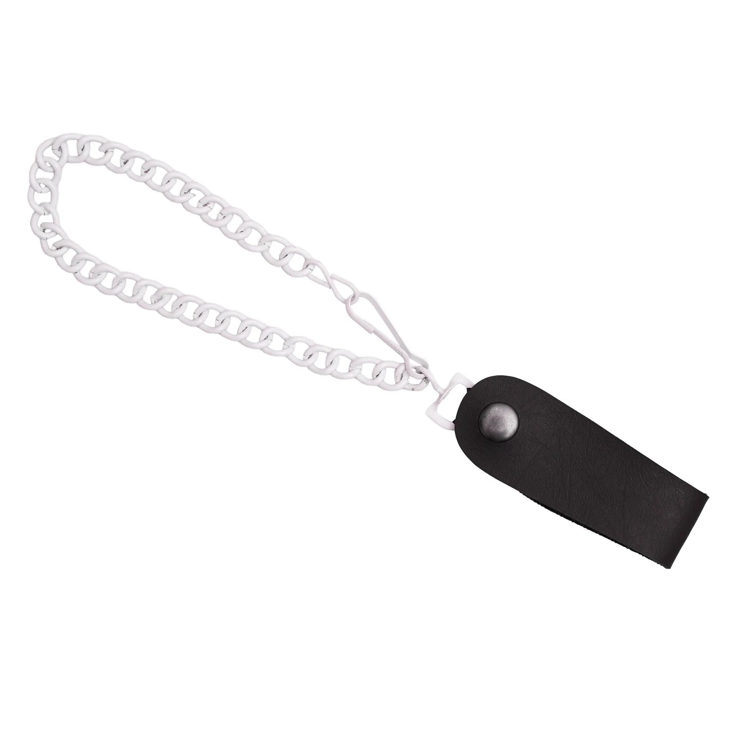 Chrome Silver Heavy-Duty Wallet Chain with Snap-On Belt Loop - 13 Inch