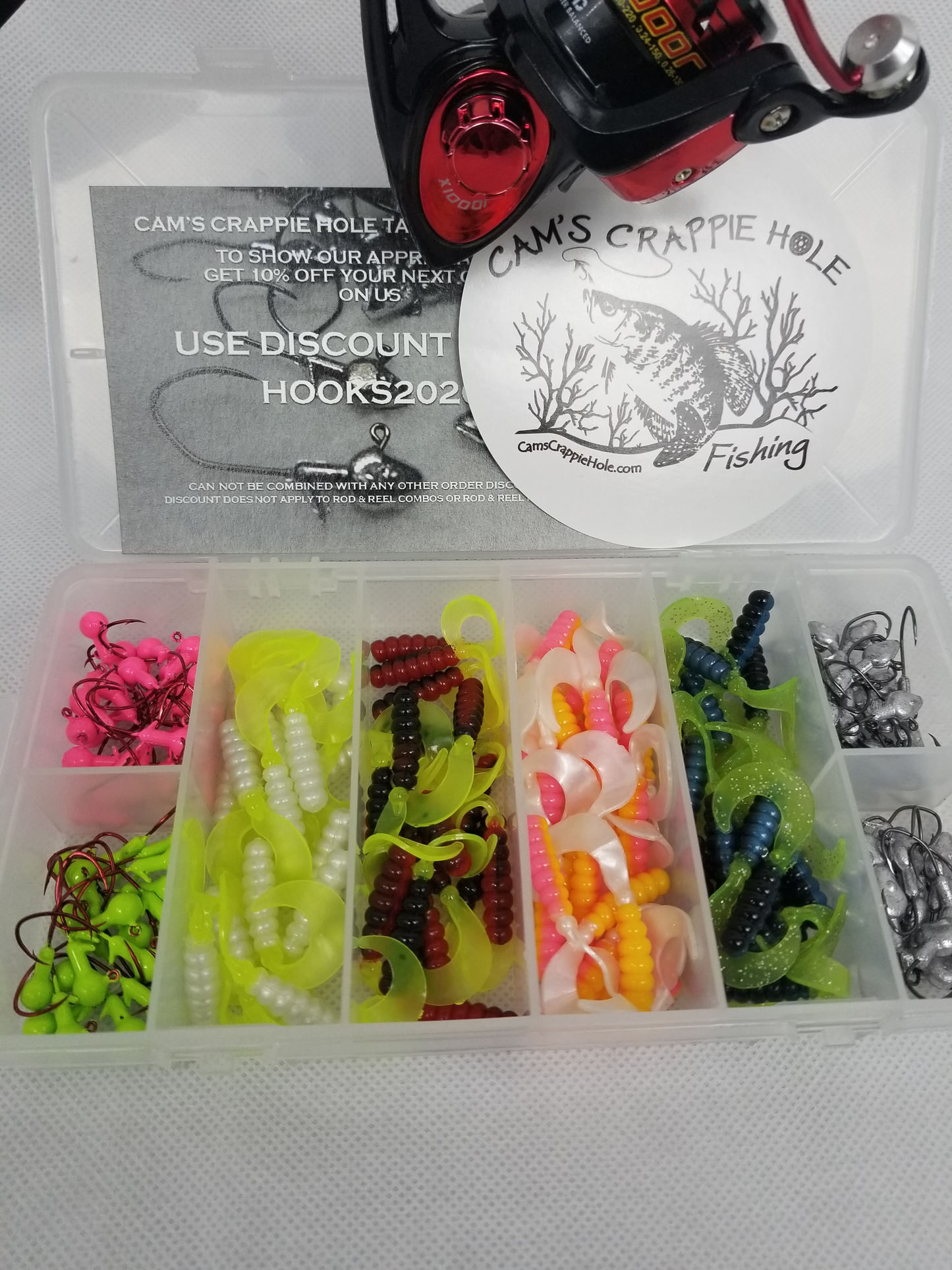 Cam's Complete 6'2" (8+1 BB Ball Bearing Reel) Magic Stix Curly Tail Combo  Special