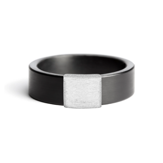 Gunmetal 7mm Silver Platinum Barrel Band