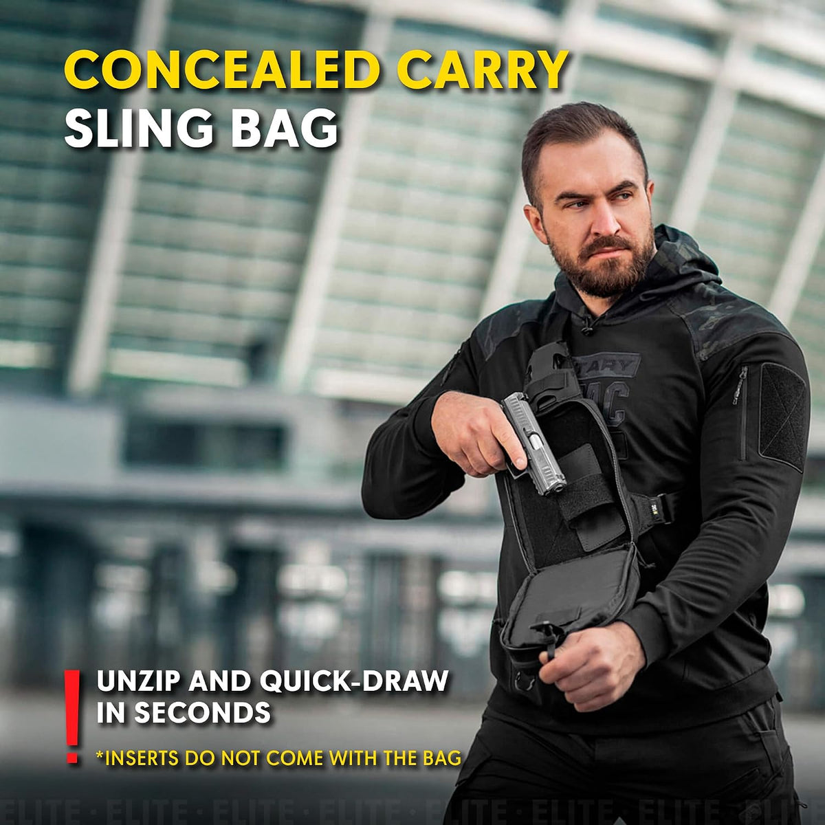 M-Tac Sling Pistol Bag Hex with Loop Panel