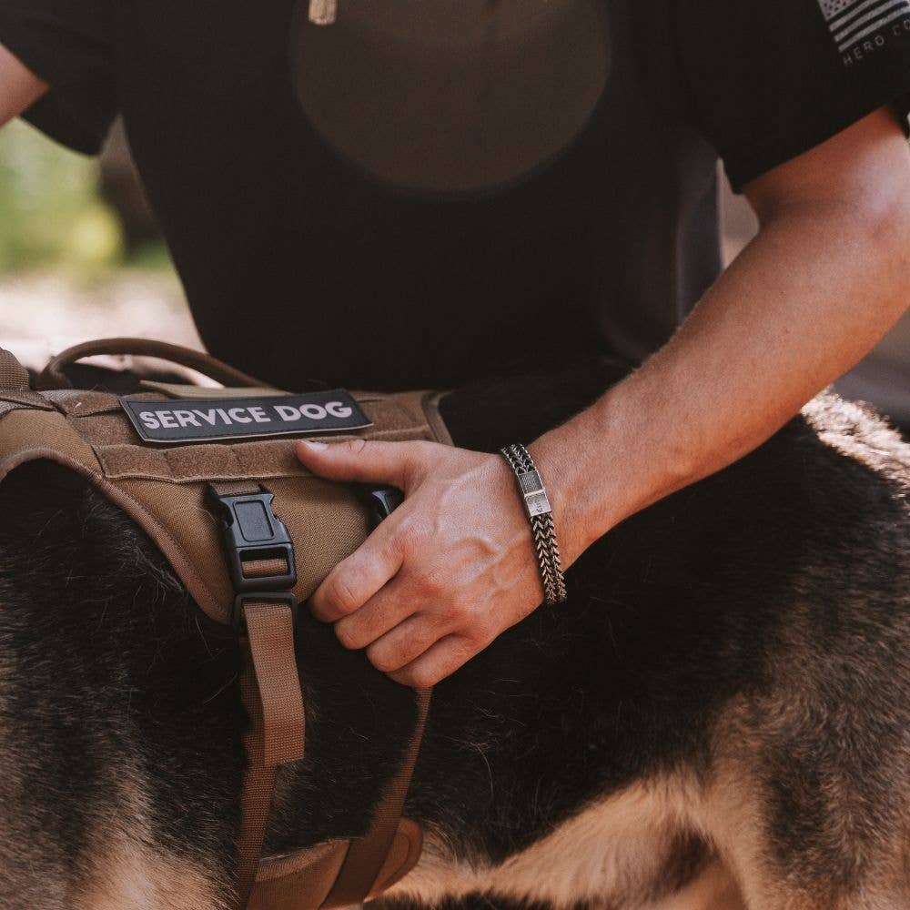 The Hero Company- Knight's Creed BELIEVE Credo Bracelet: Helps Pair Veterans with Service or Shelter Dogs