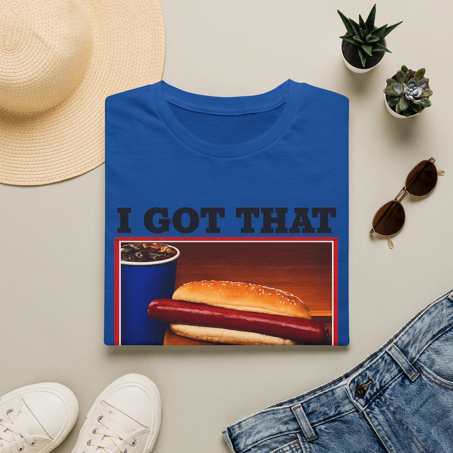 T-Shirt — 'I Got That Dog' Vintage Grocery Graphic Tee