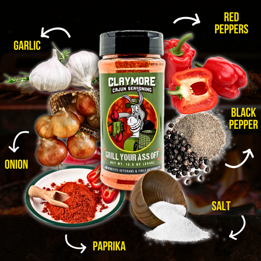 Claymore Cajun Seasoning™ – Bold Flavor for Seafood, Grill